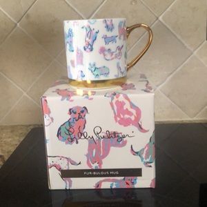 NIB Lilly Pulitzer GWP Fur-Bulous mug